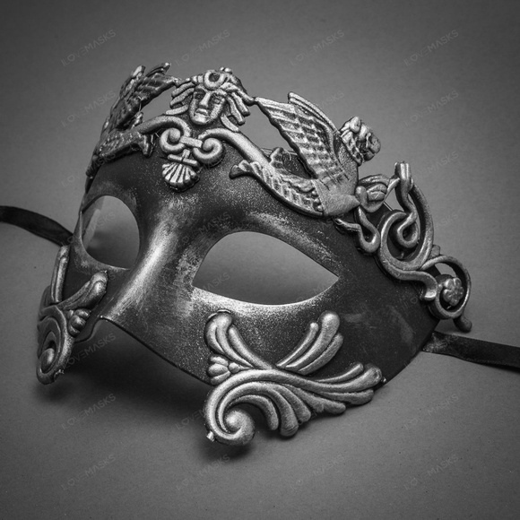 Roman Greek Emperor Masquerade Venetian Mask - Picture 2 of 4